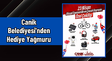 Canik Belediyesi'nden Hediye Yağmuru 