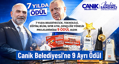Canik Belediyesi'ne 9 Ayrı Ödül