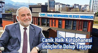 Canik Halk Kütüphanesi Gençlerle Dolup Taşıyor
