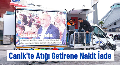 Canik'te Atığı Getirene Nakit İade