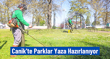 Canik'te Parklar Yaza Hazırlanıyor 