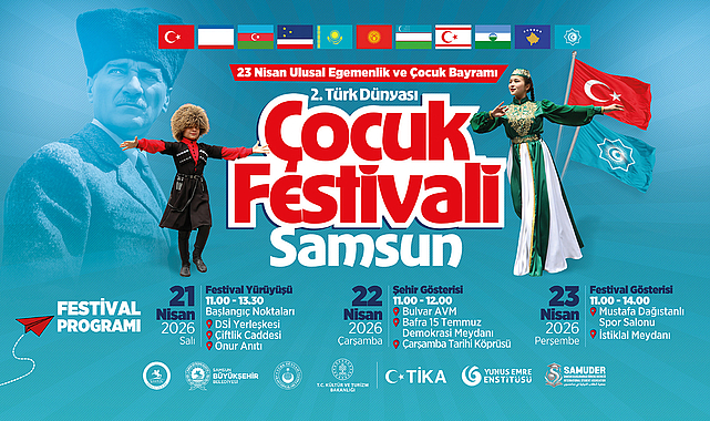 TÜRK DÜNYASI ÇOCUKLARI İKİNCİ KEZ SAMSUN'DA BULUŞUYOR