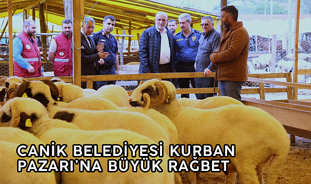 Canik Belediyesi Kurban Pazarı’na Büyük Rağbet