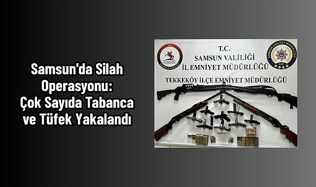 Samsun'da Silah Operasyonu: Çok Sayıda Tabanca ve Tüfek Yakalandı