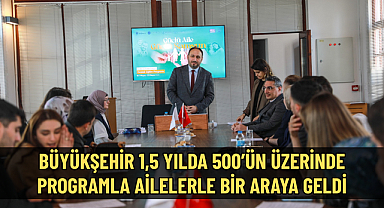 BÜYÜKŞEHİR 1,5 YILDA 500’ÜN ÜZERİNDE PROGRAMLA AİLELERLE BİR ARAYA GELDİ