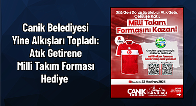 Canik Belediyesi Yine Alkışları Topladı: Atık Getirene Milli Takım Forması Hediye