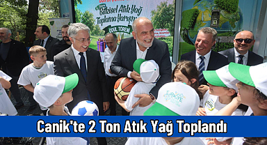 Canik'te 2 Ton Atık Yağ Toplandı