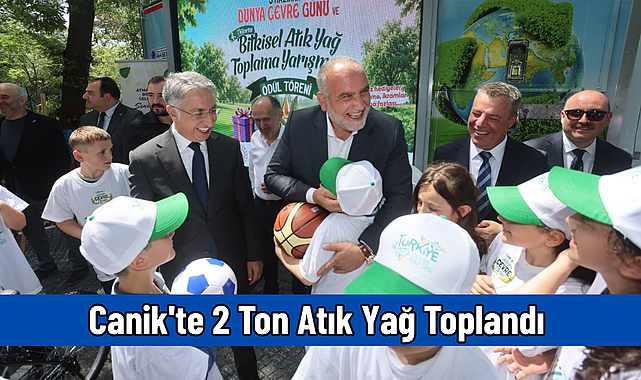 Canik'te 2 Ton Atık Yağ Toplandı
