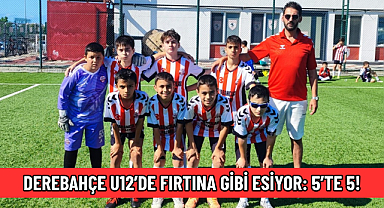 DEREBAHÇE U12’DE FIRTINA GİBİ ESİYOR: 5’TE 5!