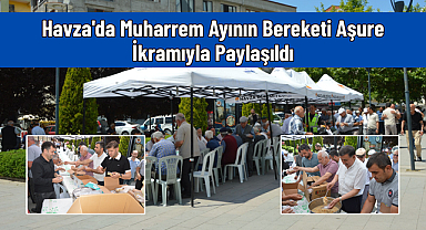 Havza'da Muharrem Ayının Bereketi Aşure İkramıyla Paylaşıldı