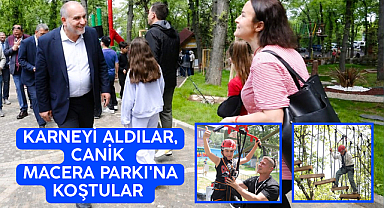 Karneyi Aldılar, Canik Macera Parkı'na Koştular 