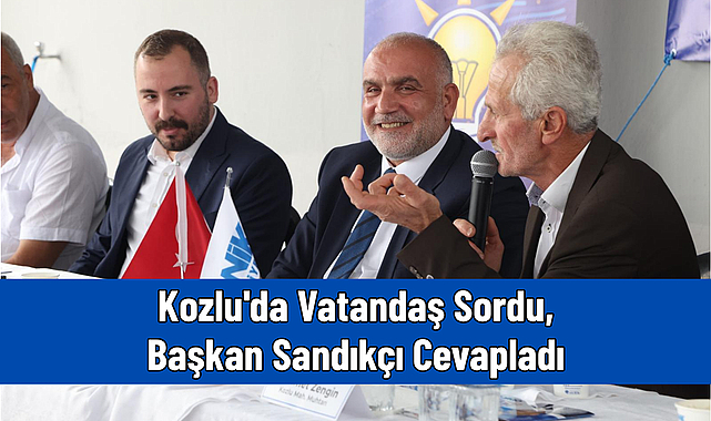Kozlu'da Vatandaş Sordu, Başkan Sandıkçı Cevapladı
