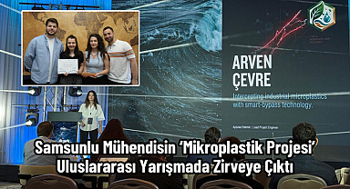 Samsunlu Mühendisin ‘Mikroplastik Projesi’ Uluslararası Yarışmada Zirveye Çıktı