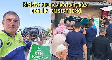 Bisiklet turunda korkunç kaza