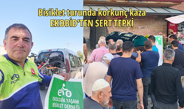 Bisiklet turunda korkunç kaza