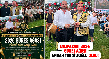 SALIPAZARI'NDA DEV ORGANİZASYON: 2026 YILI GÜREŞ AĞASI EMRAH TOKATLIOĞLU OLDU!