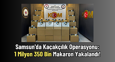 Samsun'da Kaçakçılık Operasyonu: 1 Milyon 350 Bin Makaron Yakalandı!