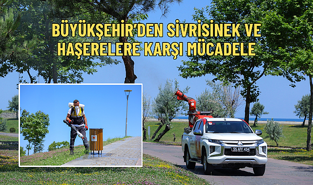 BÜYÜKŞEHİR’DEN SİVRİSİNEK VE HAŞERELERE KARŞI MÜCADELE