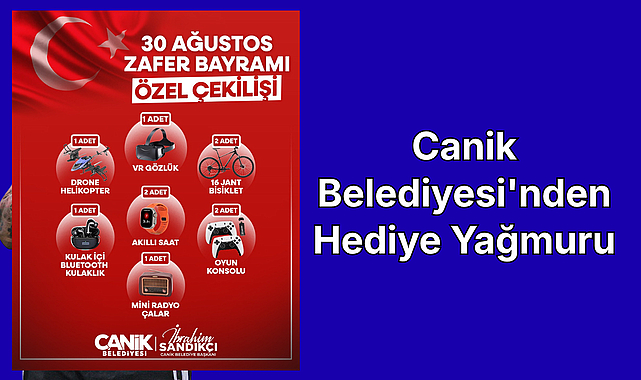 Canik Belediyesi'nden Hediye Yağmuru