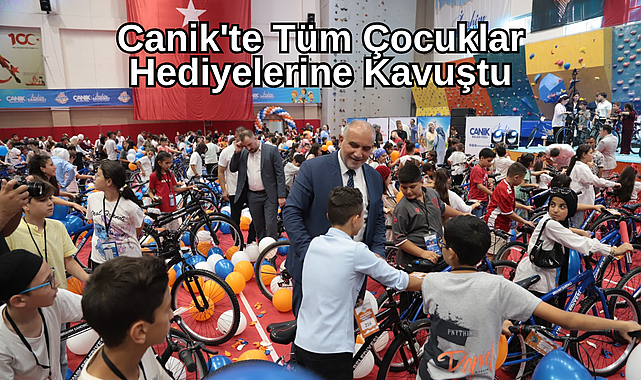 Canik'te Tüm Çocuklar Hediyelerine Kavuştu