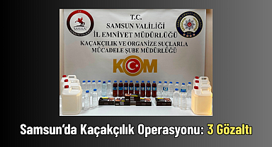 Samsun’da Kaçakçılık Operasyonu: 3 Gözaltı