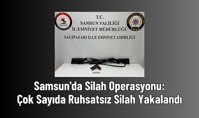 Samsun'da Silah Operasyonu: Çok Sayıda Ruhsatsız Silah Yakalandı