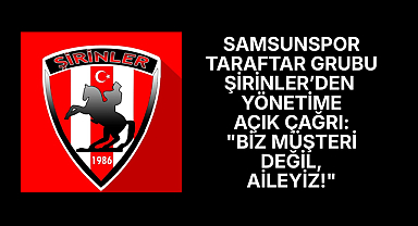 Samsunspor Taraftar Grubu Şirinler'den Yönetime Açık Çağrı: