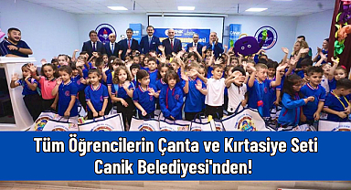 Tüm Öğrencilerin Çanta ve Kırtasiye Seti Canik Belediyesi'nden! 