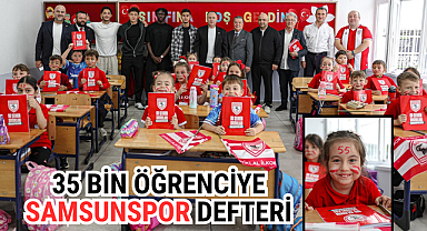 “BU ŞEHRİN ÇOCUKLARI SAMSUNSPORLUDUR!” PROJESİ İLE 35 BİN ÖĞRENCİYE HEDİYE