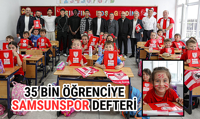 “BU ŞEHRİN ÇOCUKLARI SAMSUNSPORLUDUR!” PROJESİ İLE 35 BİN ÖĞRENCİYE HEDİYE