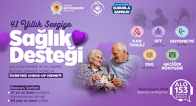 BÜYÜKŞEHİR'DEN 41 YILLIK SEVGİYE SAĞLIK DESTEĞİ