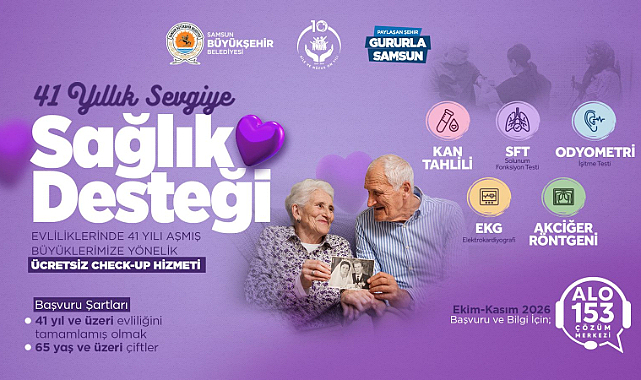BÜYÜKŞEHİR'DEN 41 YILLIK SEVGİYE SAĞLIK DESTEĞİ