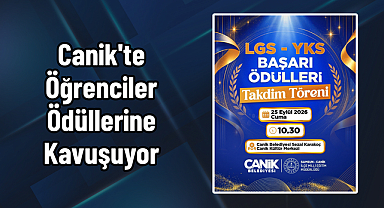 Canik'te Öğrenciler Ödüllerine Kavuşuyor