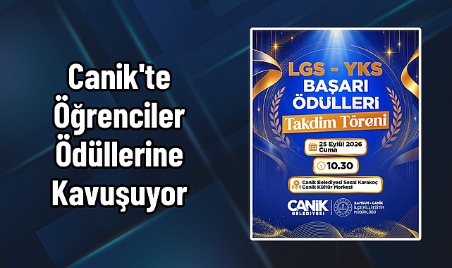 Canik'te Öğrenciler Ödüllerine Kavuşuyor