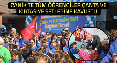 Canik'te Tüm Öğrenciler Çanta ve Kırtasiye Setlerine Kavuştu