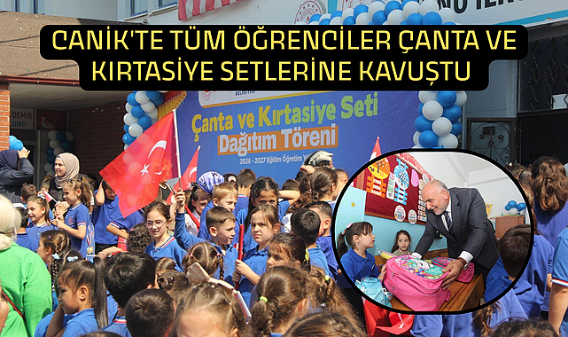 Canik'te Tüm Öğrenciler Çanta ve Kırtasiye Setlerine Kavuştu
