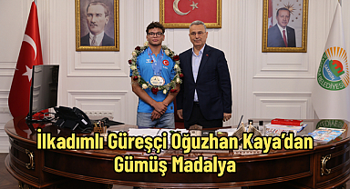 İlkadımlı Güreşçi Oğuzhan Kaya’dan Gümüş Madalya