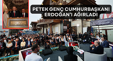 PETEK GENÇ CUMHURBAŞKANI ERDOĞAN’I AĞIRLADI