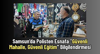 Samsun’da Polisten Esnafa 
