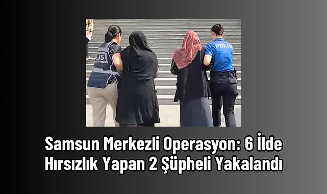 Samsun Merkezli Operasyon: 6 İlde Hırsızlık Yapan 2 Şüpheli Yakalandı