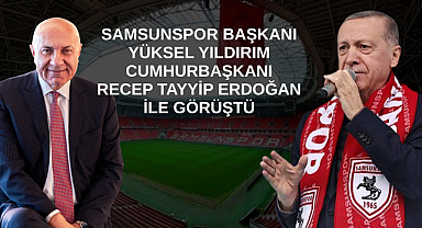 Samsunspor Başkanı Yüksel Yıldırım Cumhurbaşkanı Erdoğan İle Görüştü