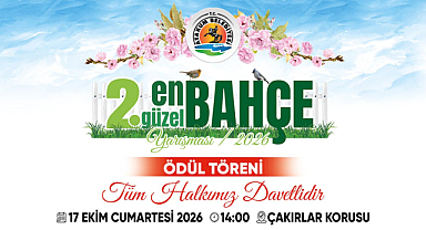 Atakum Belediyesi 2. En Güzel Bahçe Yarışması’nın Ödül Töreni Çakırlar Korusu’nda Gerçekleştirilecek