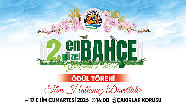 Atakum Belediyesi 2. En Güzel Bahçe Yarışması’nın Ödül Töreni Çakırlar Korusu’nda Gerçekleştirilecek