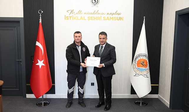 BAŞKAN DOĞAN’DAN HAYAT KURTARAN PERSONELE TEŞEKKÜR
