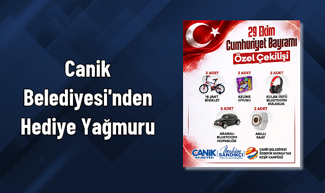 Canik Belediyesi'nden Hediye Yağmuru