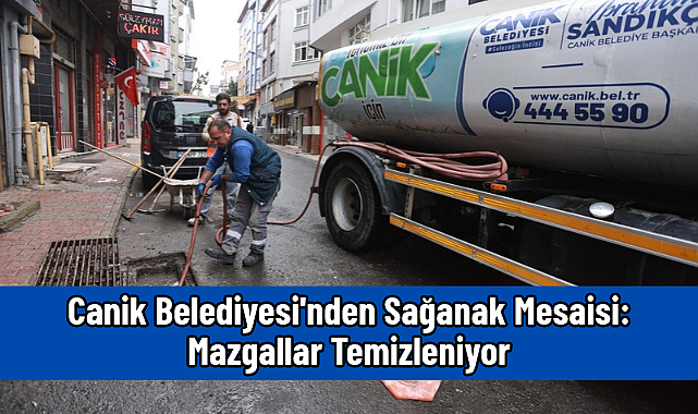 Canik Belediyesi'nden Sağanak Mesaisi: Mazgallar Temizleniyor