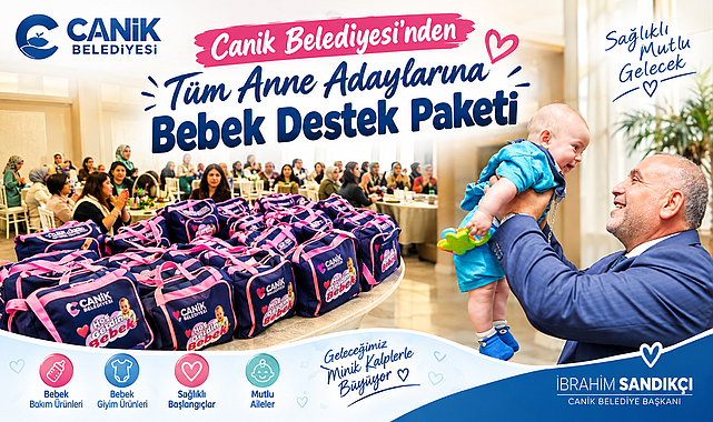 Canik Belediyesi'nden Tüm Anne Adaylarına Bebek Destek Paketi