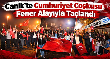 Canik'te Cumhuriyet Coşkusu Fener Alayıyla Taçlandı