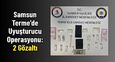 Samsun Terme'de Uyuşturucu Operasyonu: 2 Gözaltı