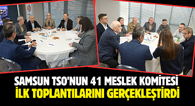 Samsun TSO’nun 41 Meslek Komitesi İlk Toplantılarını Gerçekleştirdi